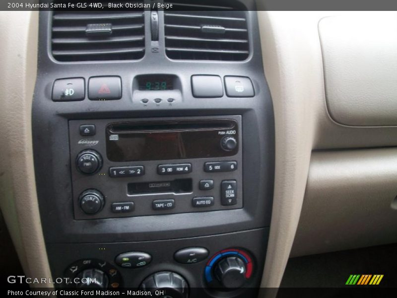 Black Obsidian / Beige 2004 Hyundai Santa Fe GLS 4WD