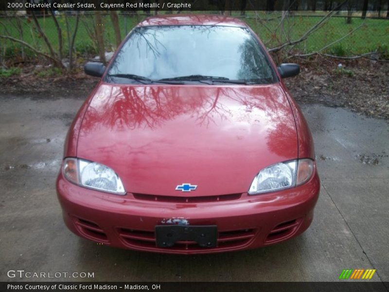 Cayenne Red Metallic / Graphite 2000 Chevrolet Cavalier Sedan
