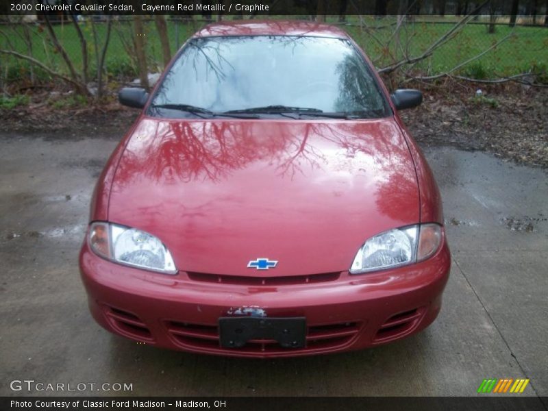 Cayenne Red Metallic / Graphite 2000 Chevrolet Cavalier Sedan