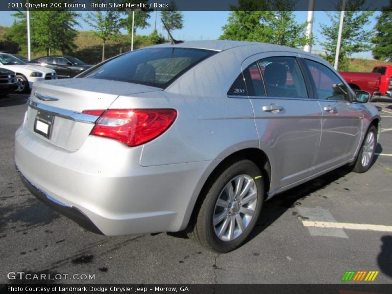 Bright Silver Metallic / Black 2011 Chrysler 200 Touring
