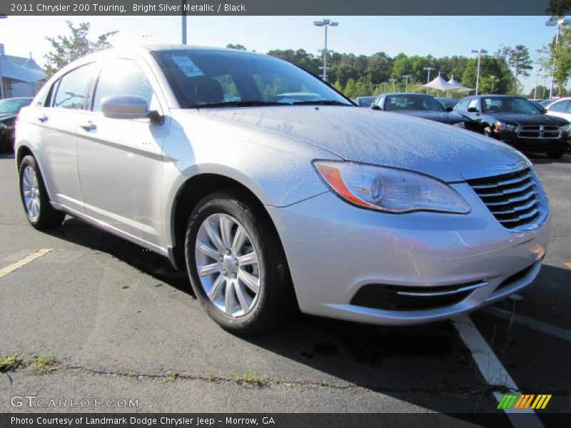 Bright Silver Metallic / Black 2011 Chrysler 200 Touring