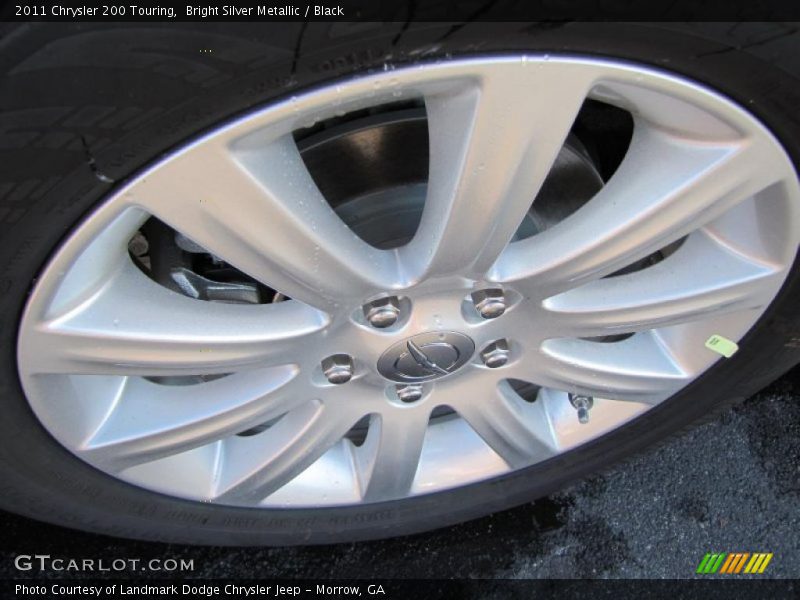 Bright Silver Metallic / Black 2011 Chrysler 200 Touring
