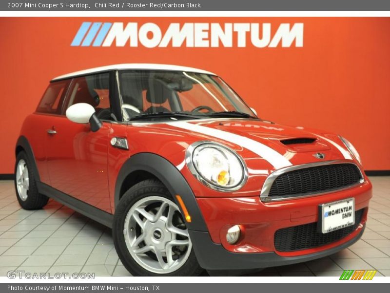 Chili Red / Rooster Red/Carbon Black 2007 Mini Cooper S Hardtop