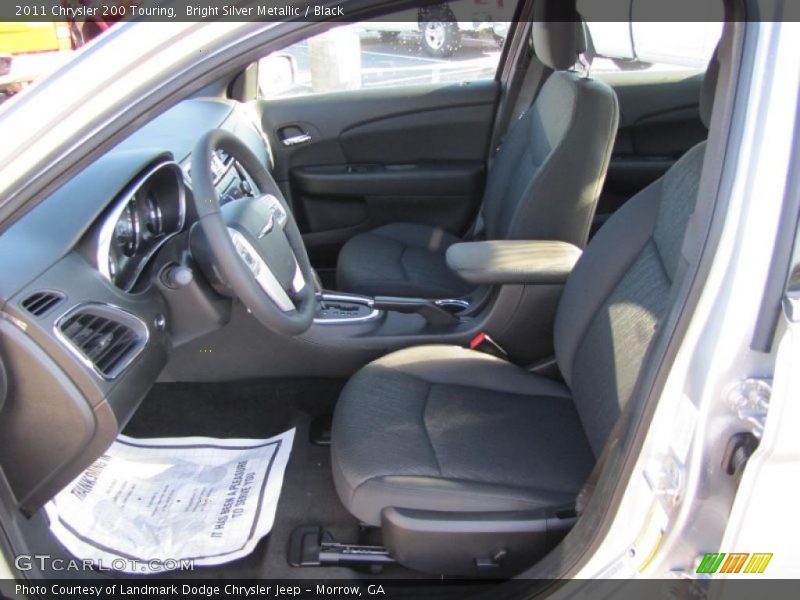 Bright Silver Metallic / Black 2011 Chrysler 200 Touring
