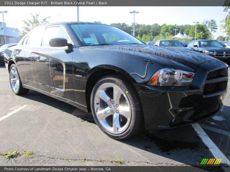 Brilliant Black Crystal Pearl / Black 2011 Dodge Charger R/T