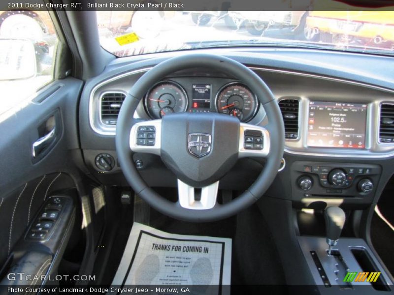 Brilliant Black Crystal Pearl / Black 2011 Dodge Charger R/T