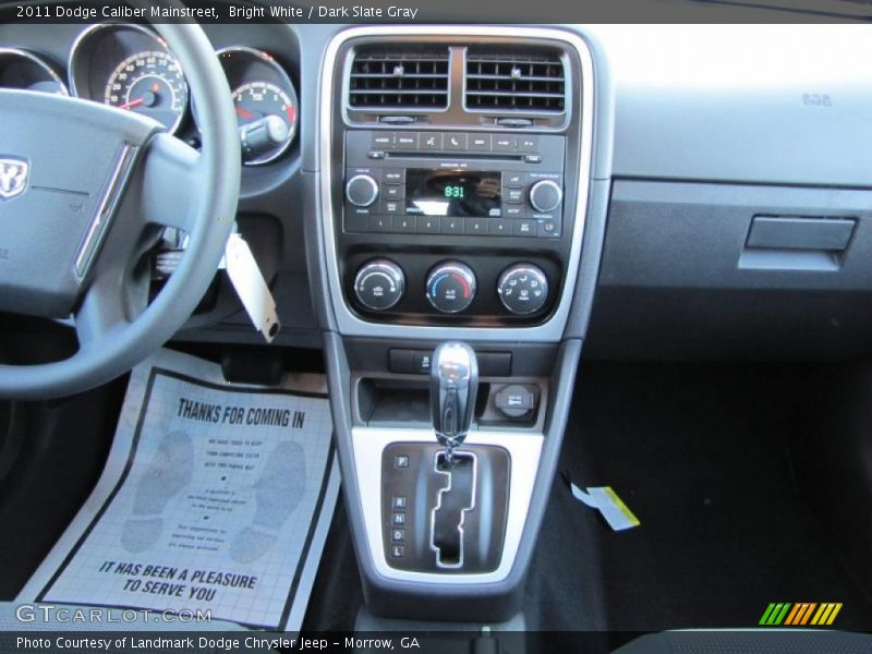 Bright White / Dark Slate Gray 2011 Dodge Caliber Mainstreet