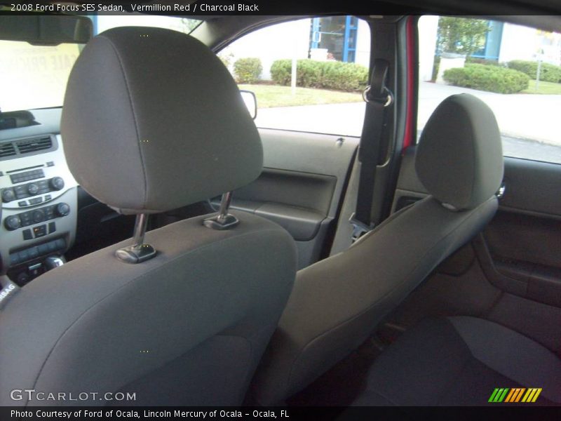 Vermillion Red / Charcoal Black 2008 Ford Focus SES Sedan