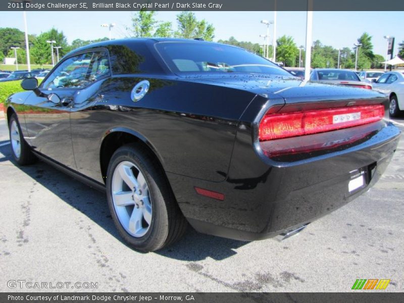 Brilliant Black Crystal Pearl / Dark Slate Gray 2011 Dodge Challenger SE