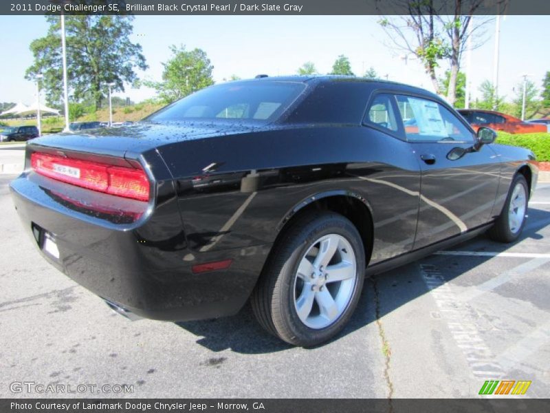 Brilliant Black Crystal Pearl / Dark Slate Gray 2011 Dodge Challenger SE