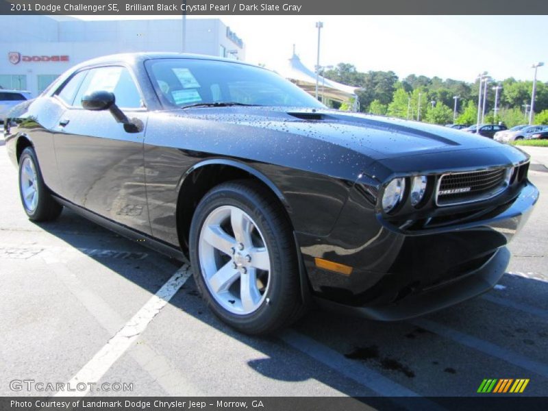 Brilliant Black Crystal Pearl / Dark Slate Gray 2011 Dodge Challenger SE