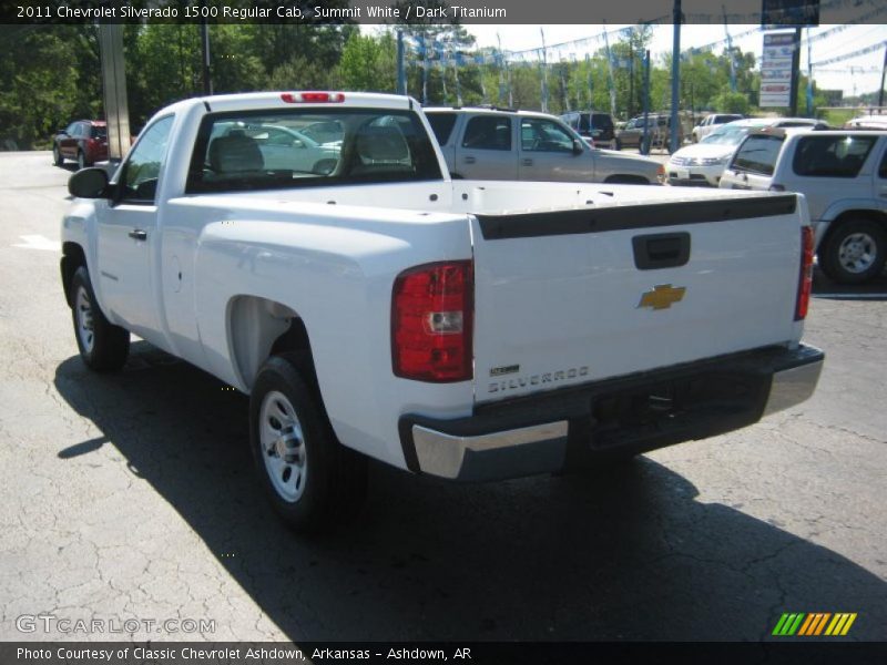 Summit White / Dark Titanium 2011 Chevrolet Silverado 1500 Regular Cab