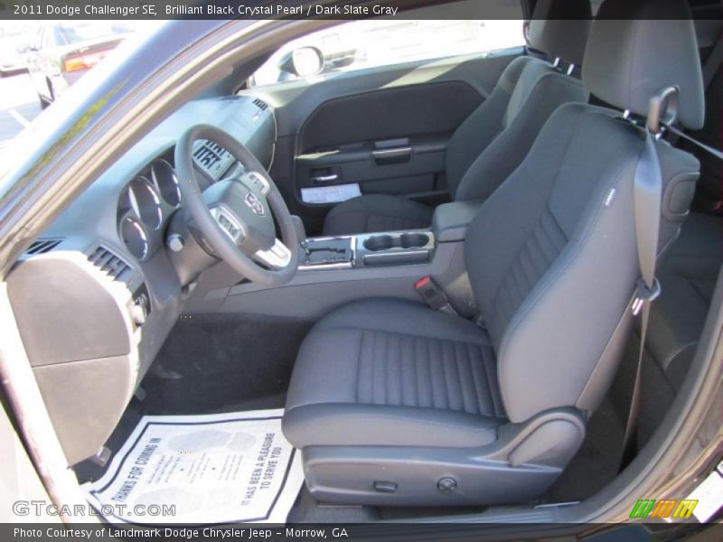 Brilliant Black Crystal Pearl / Dark Slate Gray 2011 Dodge Challenger SE