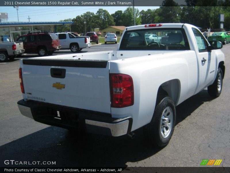Summit White / Dark Titanium 2011 Chevrolet Silverado 1500 Regular Cab