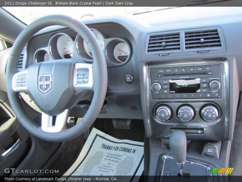 Brilliant Black Crystal Pearl / Dark Slate Gray 2011 Dodge Challenger SE