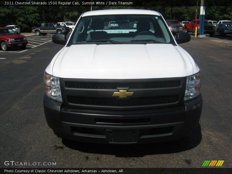 Summit White / Dark Titanium 2011 Chevrolet Silverado 1500 Regular Cab