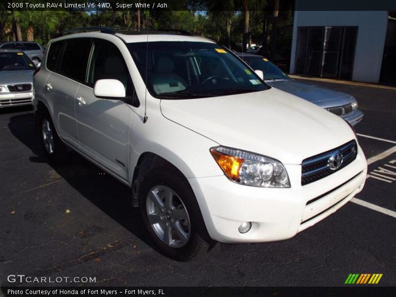 Super White / Ash 2008 Toyota RAV4 Limited V6 4WD