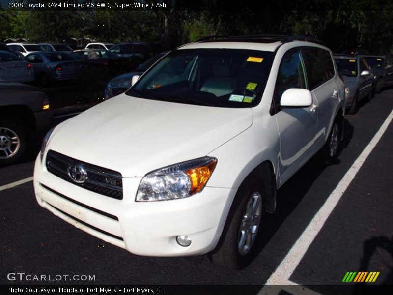 Super White / Ash 2008 Toyota RAV4 Limited V6 4WD