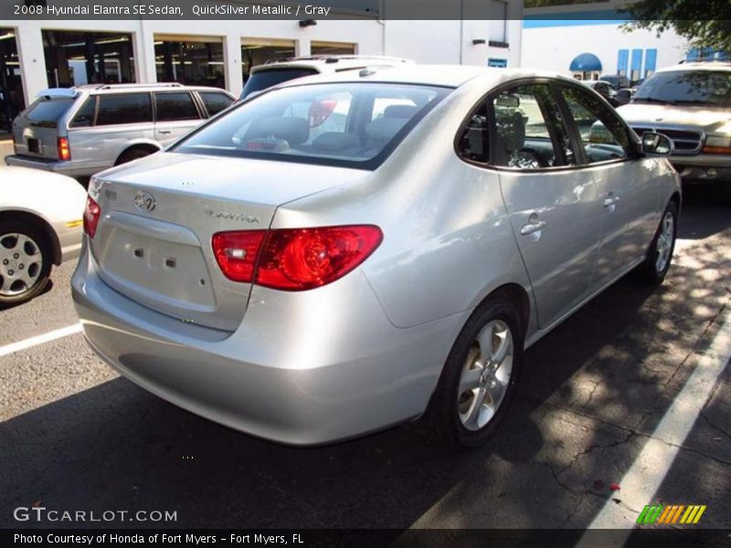 QuickSilver Metallic / Gray 2008 Hyundai Elantra SE Sedan