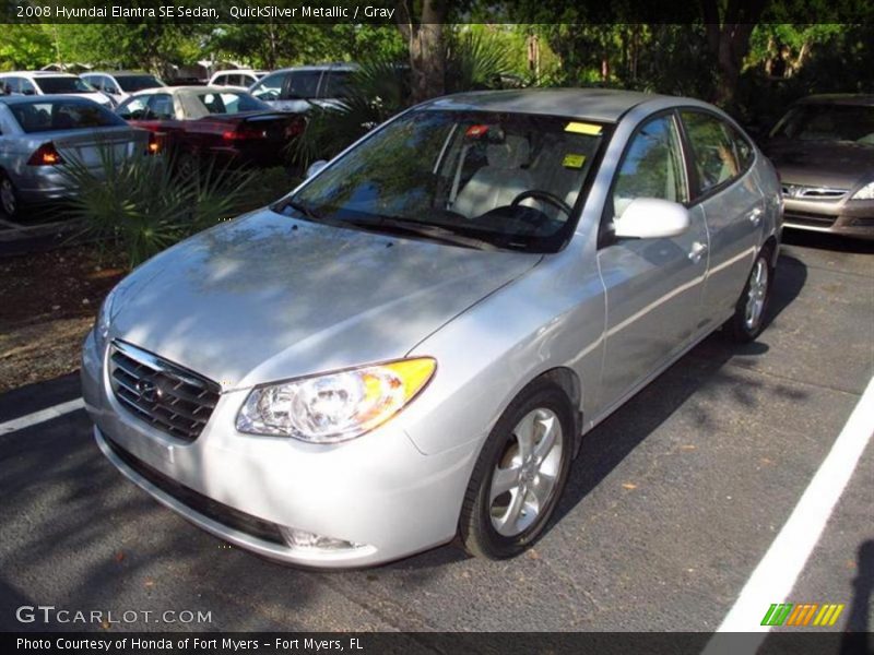 QuickSilver Metallic / Gray 2008 Hyundai Elantra SE Sedan