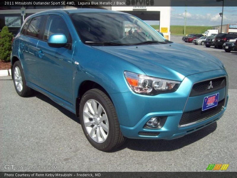 Laguna Blue Metallic / Black 2011 Mitsubishi Outlander Sport SE 4WD