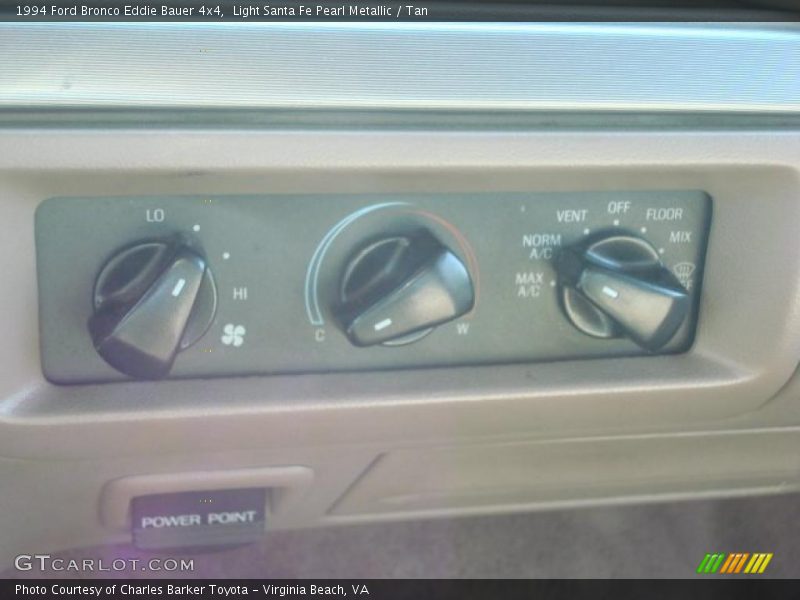 Controls of 1994 Bronco Eddie Bauer 4x4