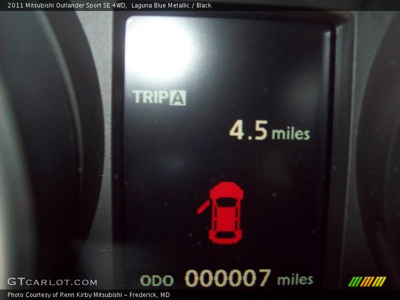 Laguna Blue Metallic / Black 2011 Mitsubishi Outlander Sport SE 4WD