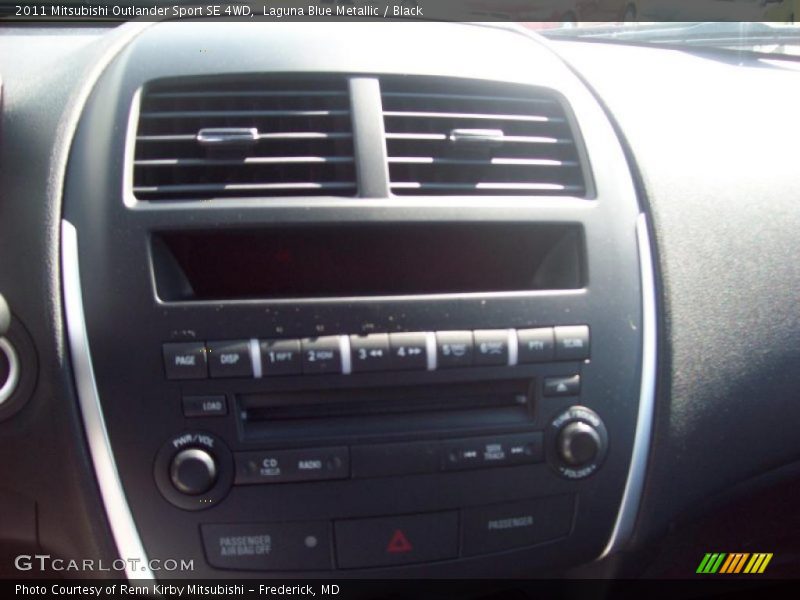 Laguna Blue Metallic / Black 2011 Mitsubishi Outlander Sport SE 4WD