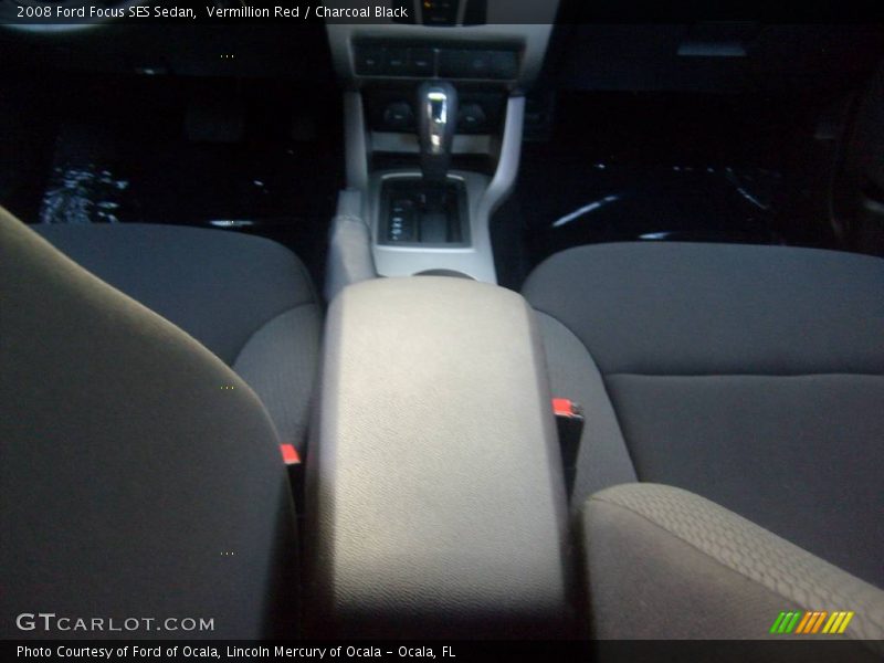 Vermillion Red / Charcoal Black 2008 Ford Focus SES Sedan