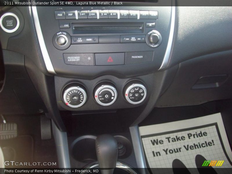 Laguna Blue Metallic / Black 2011 Mitsubishi Outlander Sport SE 4WD