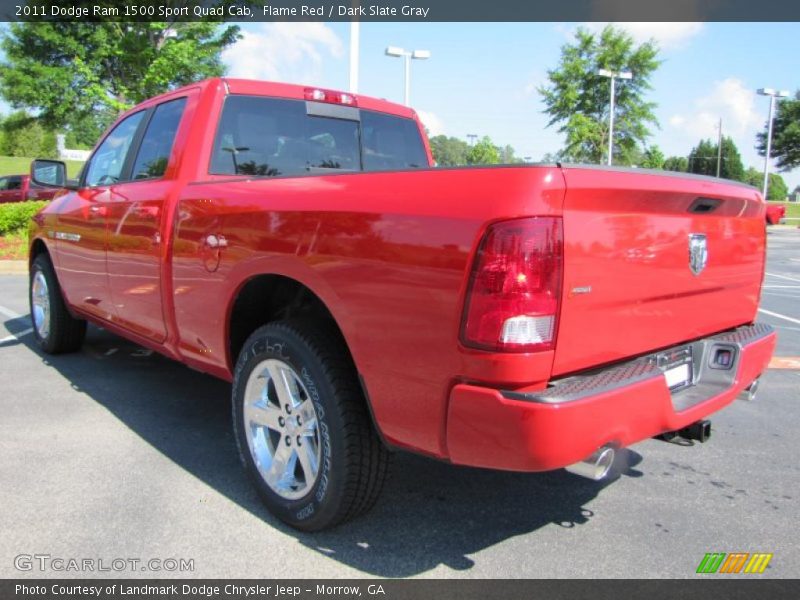 Flame Red / Dark Slate Gray 2011 Dodge Ram 1500 Sport Quad Cab