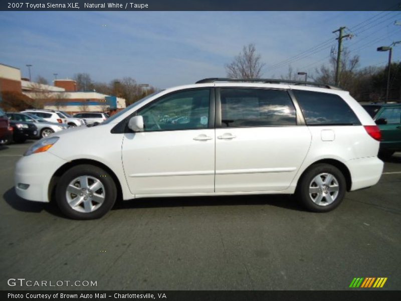 Natural White / Taupe 2007 Toyota Sienna XLE