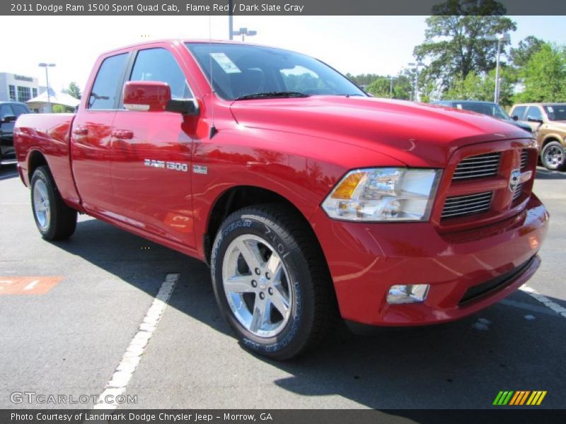 Flame Red / Dark Slate Gray 2011 Dodge Ram 1500 Sport Quad Cab