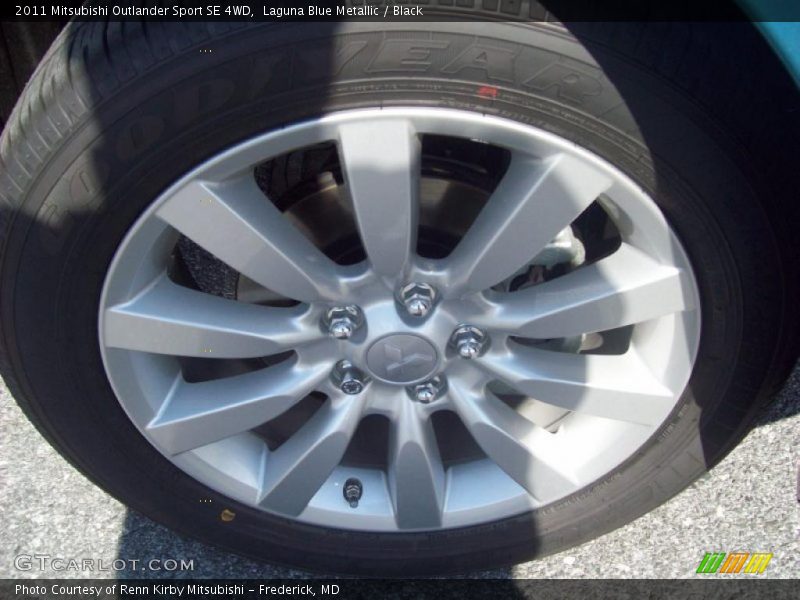 Laguna Blue Metallic / Black 2011 Mitsubishi Outlander Sport SE 4WD