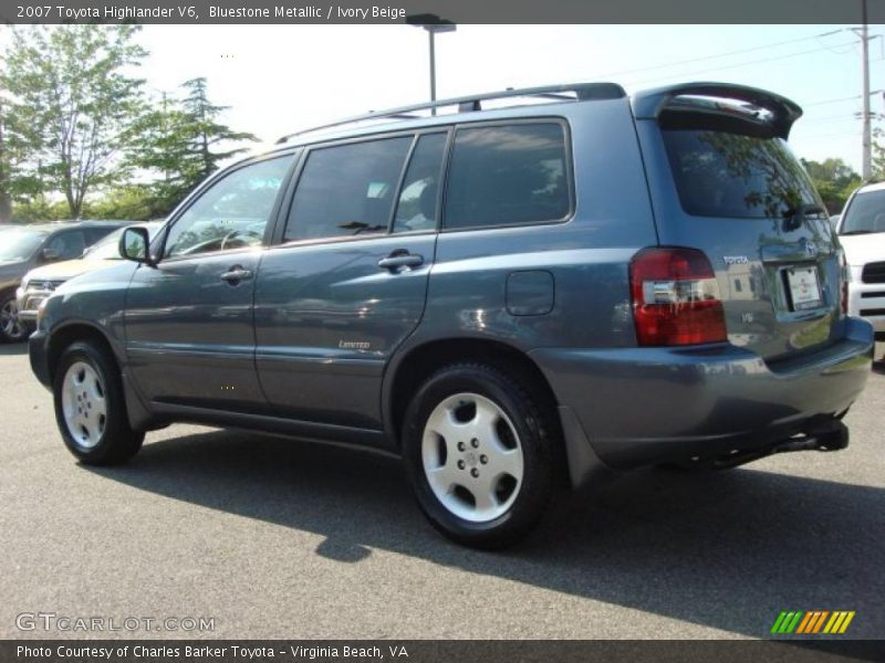 Bluestone Metallic / Ivory Beige 2007 Toyota Highlander V6