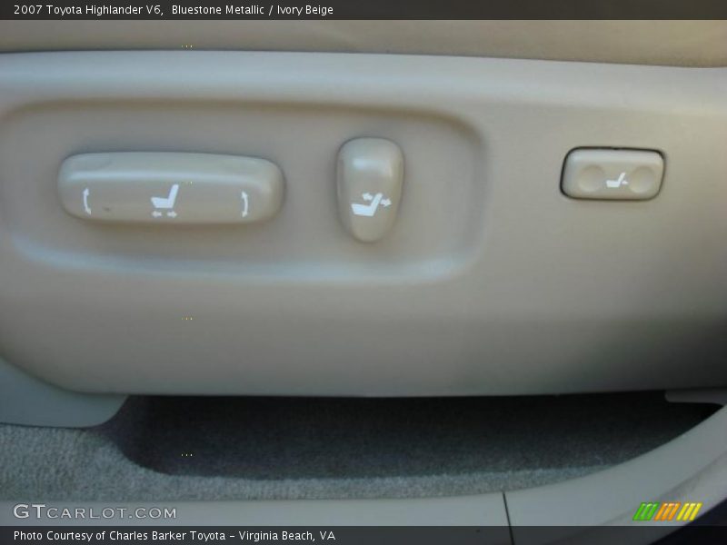 Bluestone Metallic / Ivory Beige 2007 Toyota Highlander V6