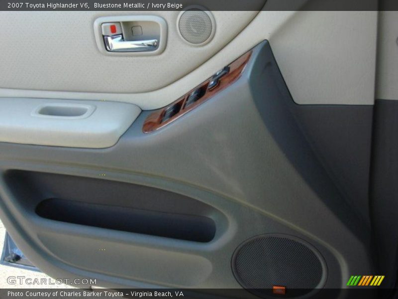 Bluestone Metallic / Ivory Beige 2007 Toyota Highlander V6