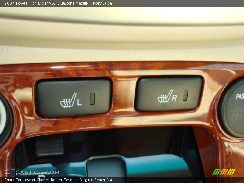 Bluestone Metallic / Ivory Beige 2007 Toyota Highlander V6