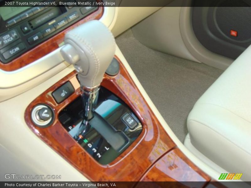 Bluestone Metallic / Ivory Beige 2007 Toyota Highlander V6