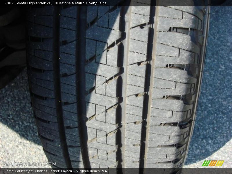 Bluestone Metallic / Ivory Beige 2007 Toyota Highlander V6