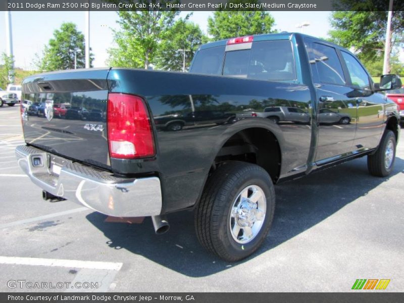 Hunter Green Pearl / Dark Slate/Medium Graystone 2011 Dodge Ram 2500 HD Big Horn Crew Cab 4x4