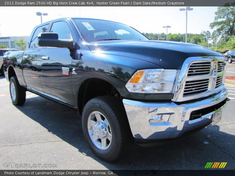 Hunter Green Pearl / Dark Slate/Medium Graystone 2011 Dodge Ram 2500 HD Big Horn Crew Cab 4x4