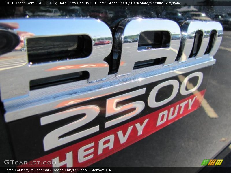 Hunter Green Pearl / Dark Slate/Medium Graystone 2011 Dodge Ram 2500 HD Big Horn Crew Cab 4x4