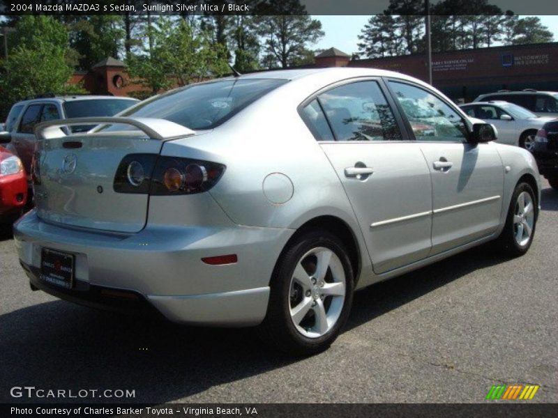 Sunlight Silver Mica / Black 2004 Mazda MAZDA3 s Sedan