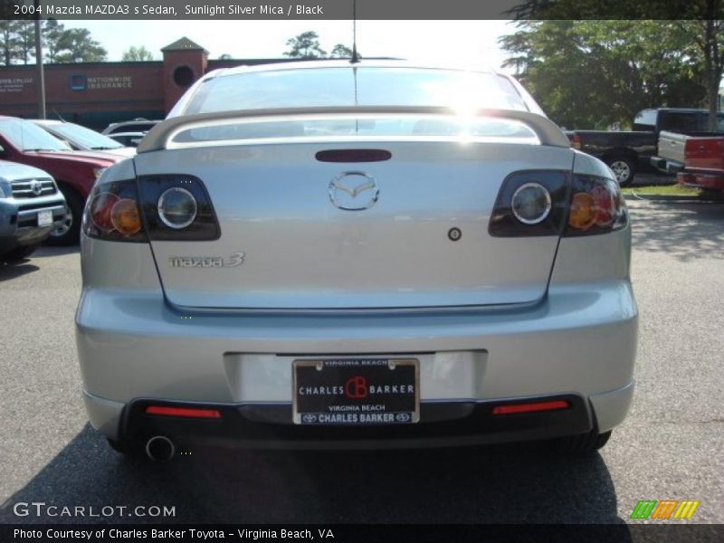 Sunlight Silver Mica / Black 2004 Mazda MAZDA3 s Sedan