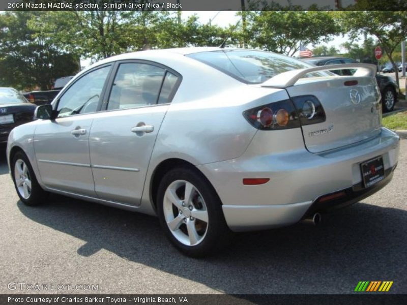 Sunlight Silver Mica / Black 2004 Mazda MAZDA3 s Sedan
