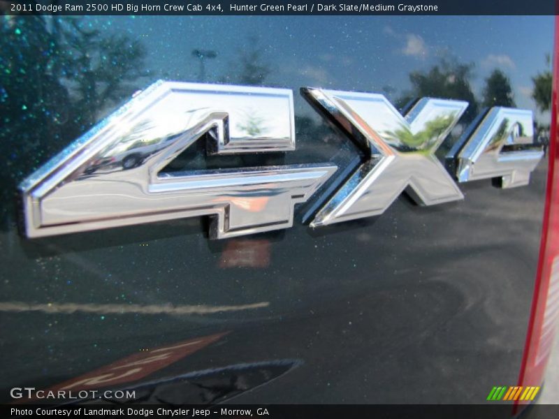 Hunter Green Pearl / Dark Slate/Medium Graystone 2011 Dodge Ram 2500 HD Big Horn Crew Cab 4x4