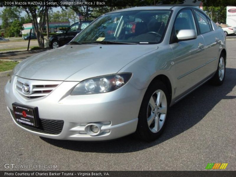 Sunlight Silver Mica / Black 2004 Mazda MAZDA3 s Sedan