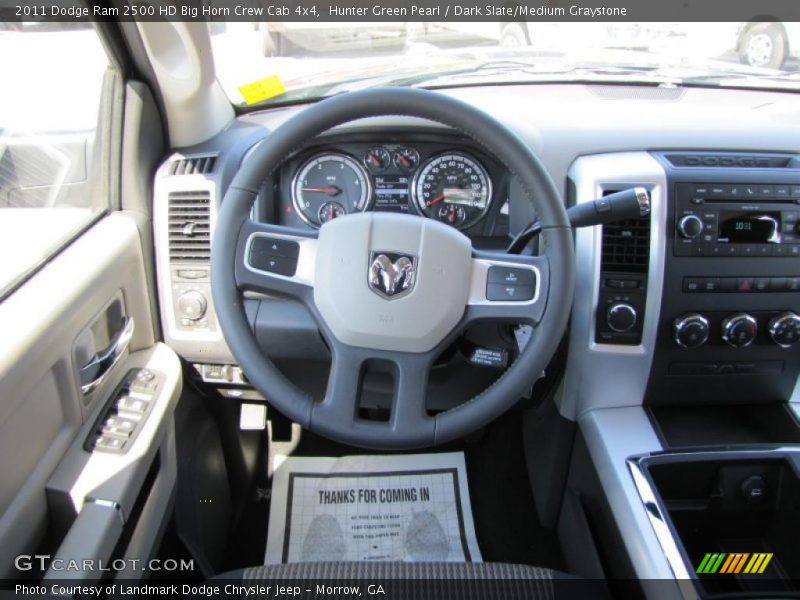 Hunter Green Pearl / Dark Slate/Medium Graystone 2011 Dodge Ram 2500 HD Big Horn Crew Cab 4x4