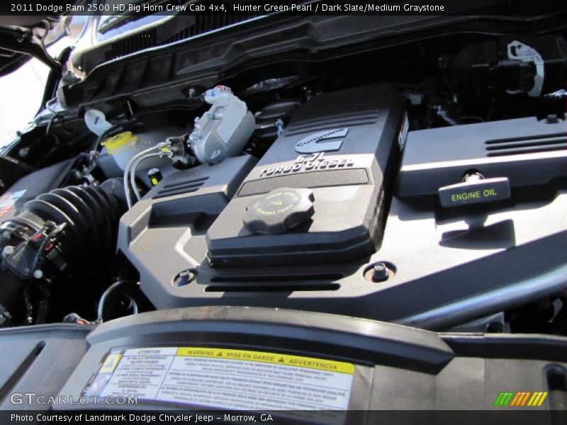 Hunter Green Pearl / Dark Slate/Medium Graystone 2011 Dodge Ram 2500 HD Big Horn Crew Cab 4x4